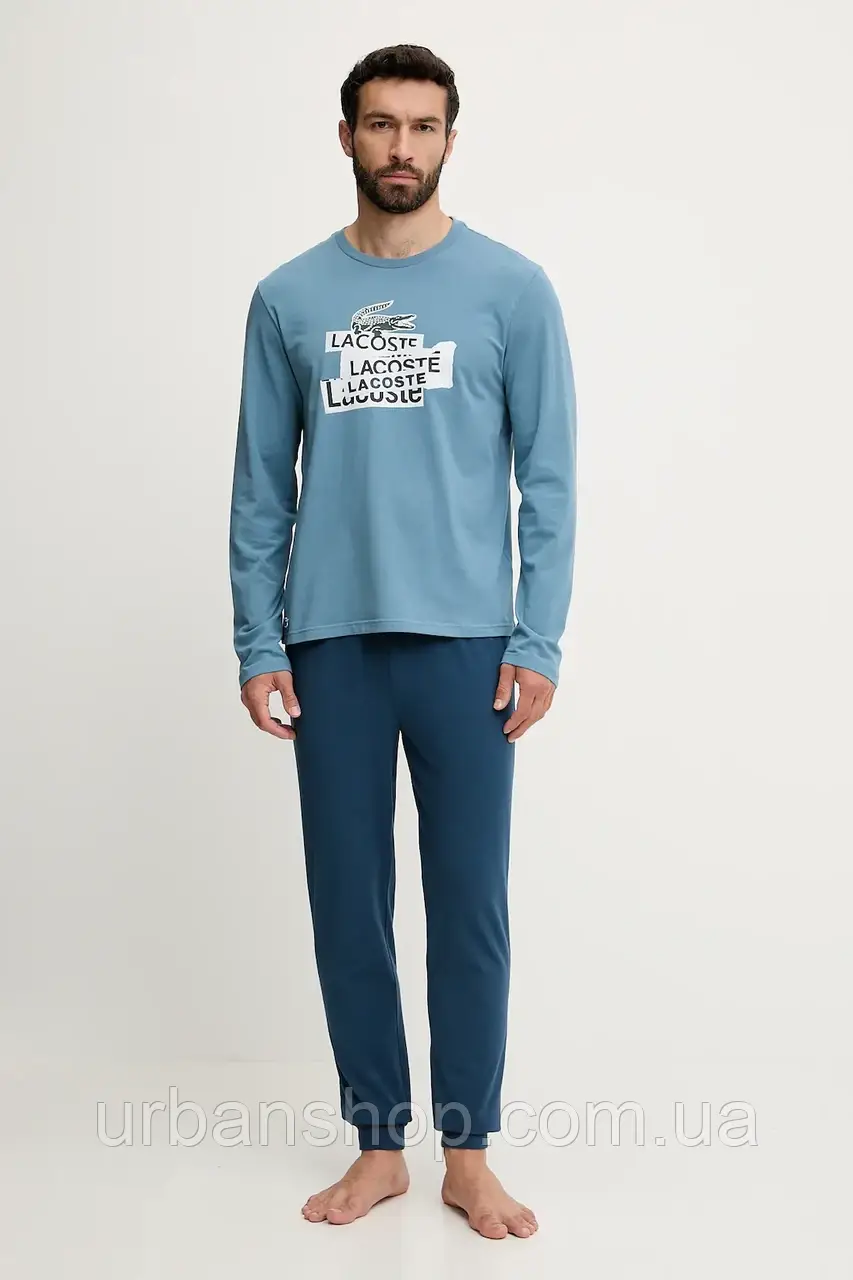 Urbanshop com ua Піжама Lacoste з принтом 4H9180 РОЗМІРИ ЗАПИТУЙТЕ
