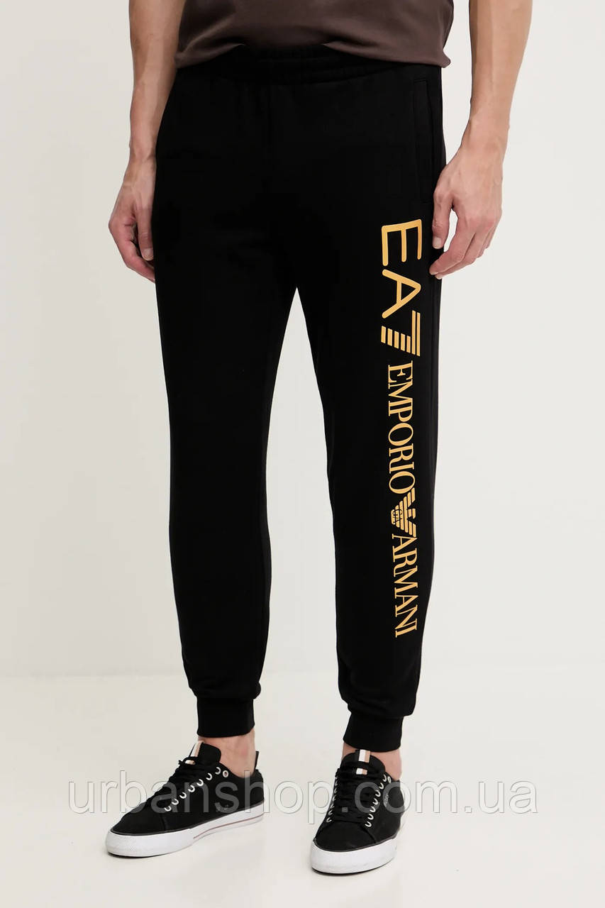 Urbanshop com ua Спортивні штани EA7 Emporio Armani колір чорний з принтом AF10377.7M000572 РОЗМІРИ ЗАПИТУЙТЕ