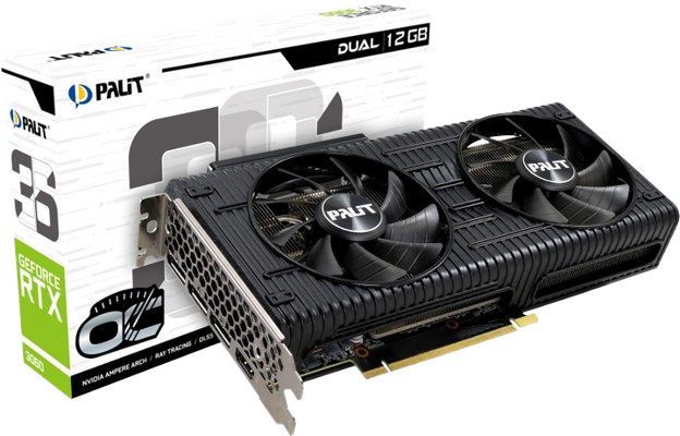 Palit geforce rtx 3060 dual 12gb oc - купить недорого, Prom