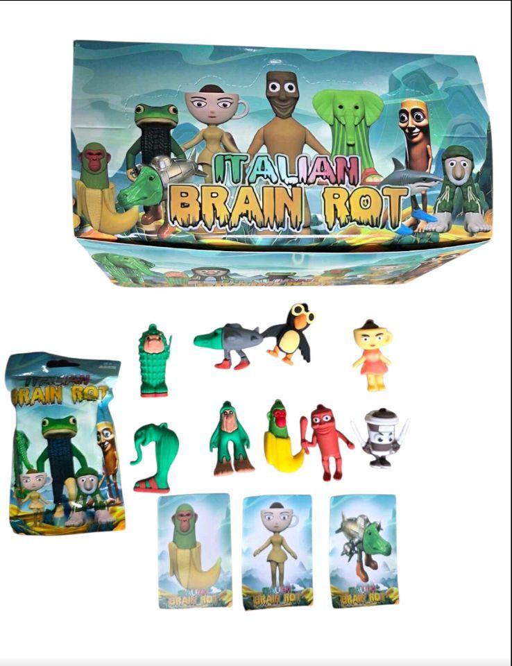 Фігурки Італійські меми italian brainrot, тралалело тралала, тунг тунг сахур,Шімпанзіні Бананіні, фото 1