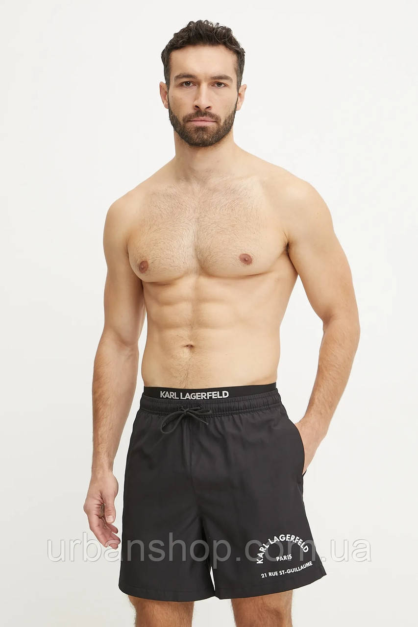 Urbanshop com ua Купальні шорти Karl Lagerfeld колір чорний A1M46082 РОЗМІРИ ЗАПИТУЙТЕ