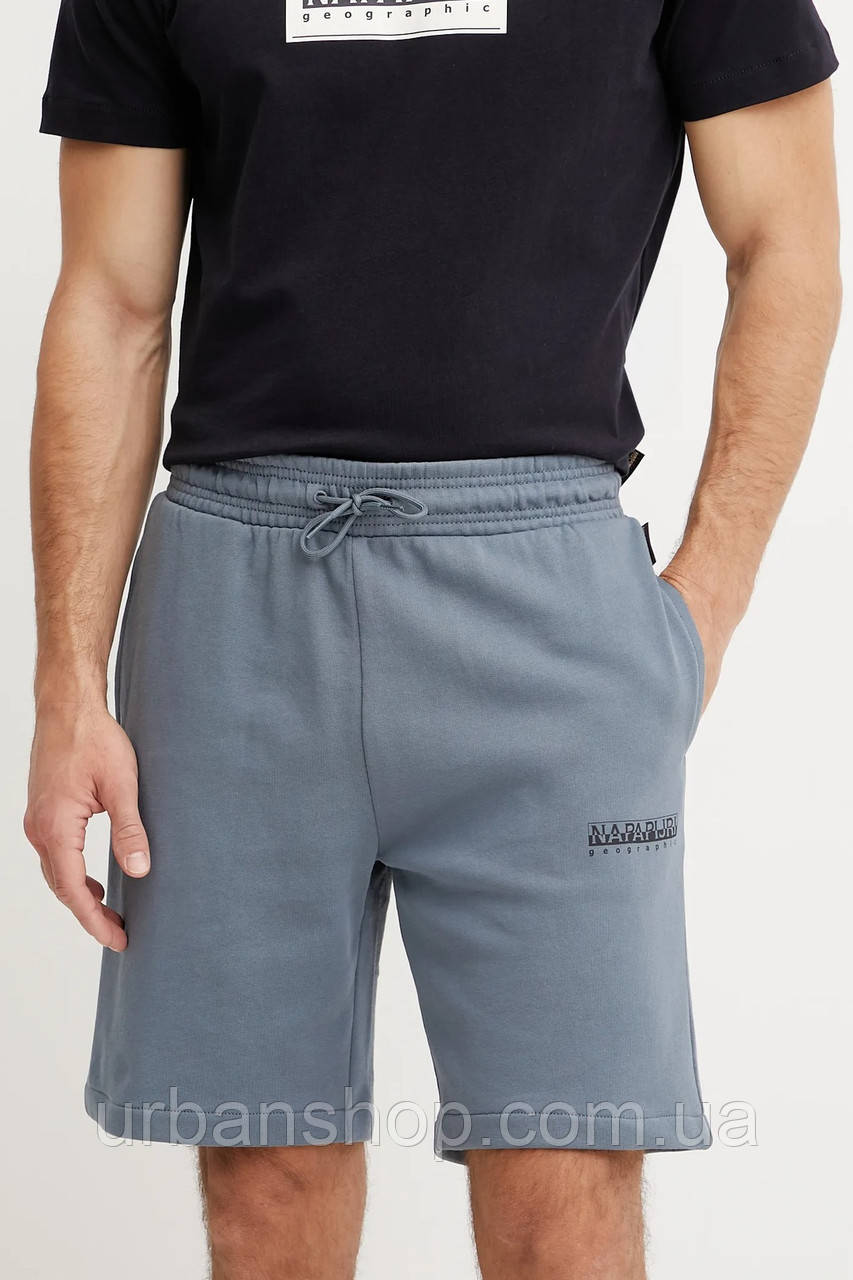 Urbanshop com ua Бавовняні шорти Napapijri N-Gori чоловічі колір сірий NP0A4IBQG1Y1 РОЗМІРИ ЗАПИТУЙТЕ