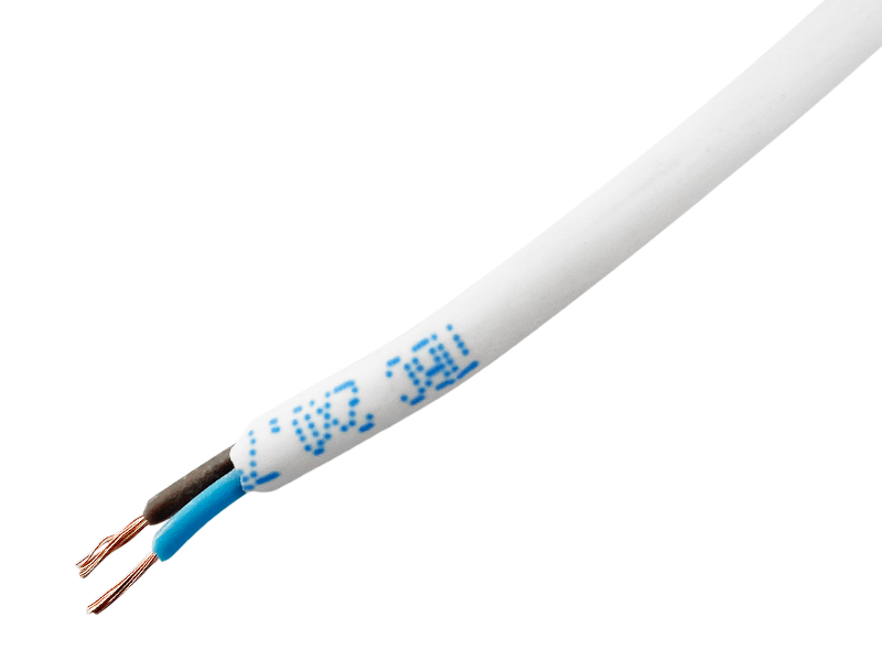 Провід ПВС 2х0,75 білий мідь Одеса ГОСТ (по 100м)