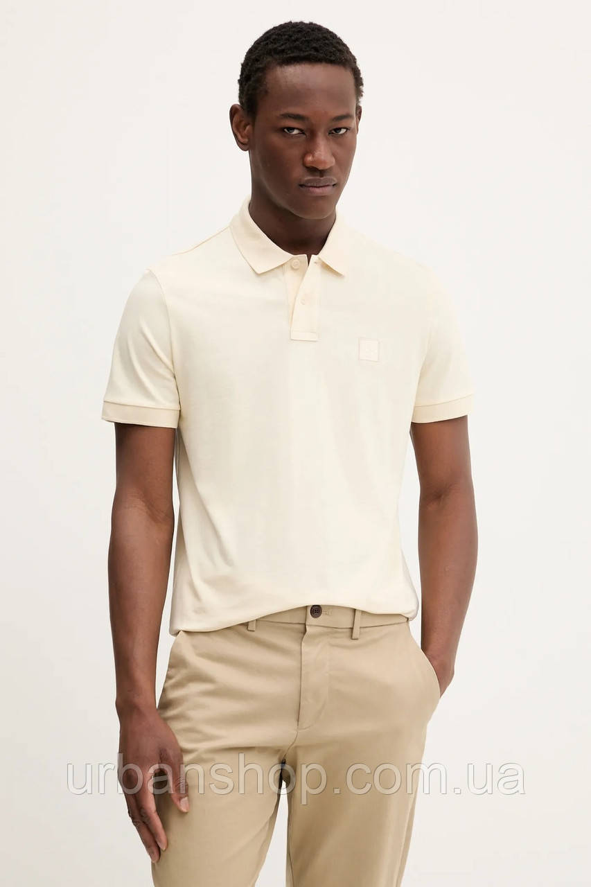 Urbanshop com ua Поло BOSS Orange колір чорний однотонне 50507803 РОЗМІРИ ЗАПИТУЙТЕ, фото 1