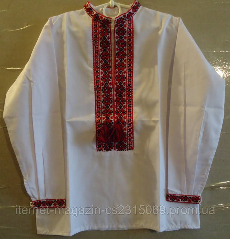 Вишиванка для хлопчика (ручна вишивка), зростання 110-122 см