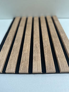 Стінова акустична панель 2,8м х 30см Рустік Золотий