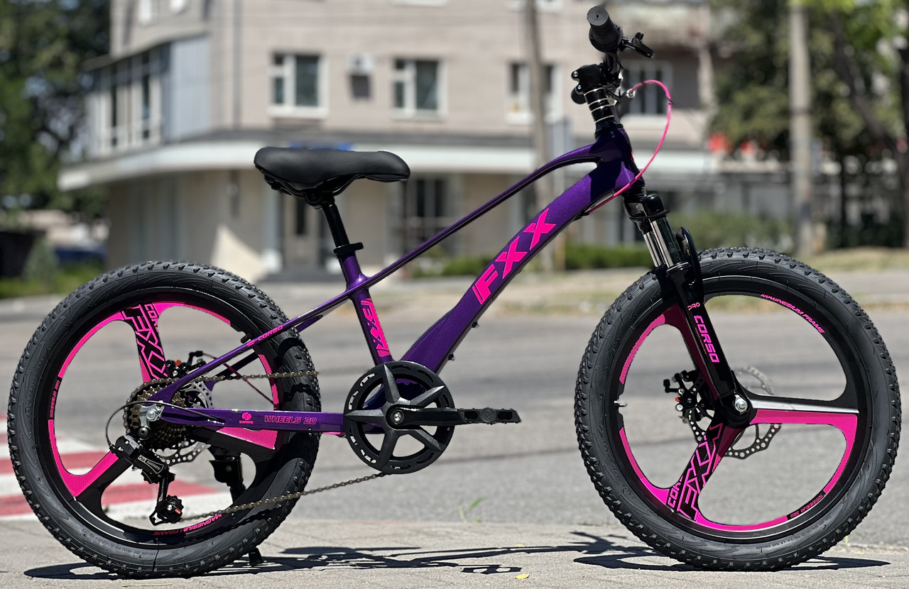 Дитячий велосипед 20" Corso FХХ MG-20312 на зріст 110-125 см фіолетово-рожевий, фото 1
