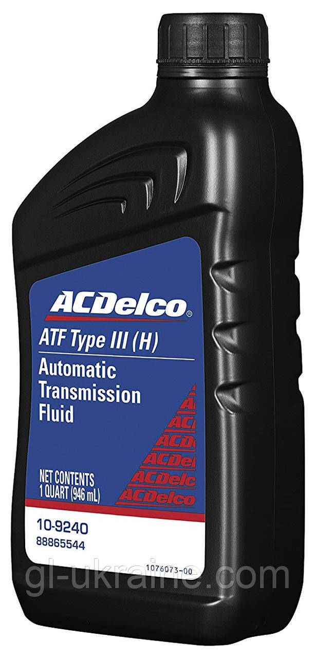 Трансмісійна олива ACDelco ATF Type III (H) 10-9240, 946мл (88865544)