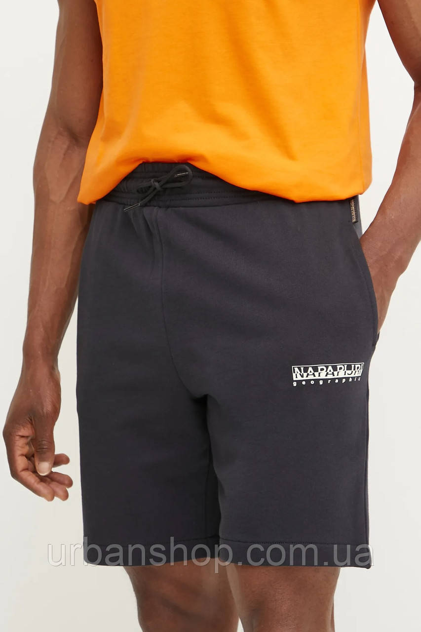 Urbanshop com ua Бавовняні шорти Napapijri N-Gori чоловічі колір чорний NP0A4IBQ0411 РОЗМІРИ ЗАПИТУЙТЕ