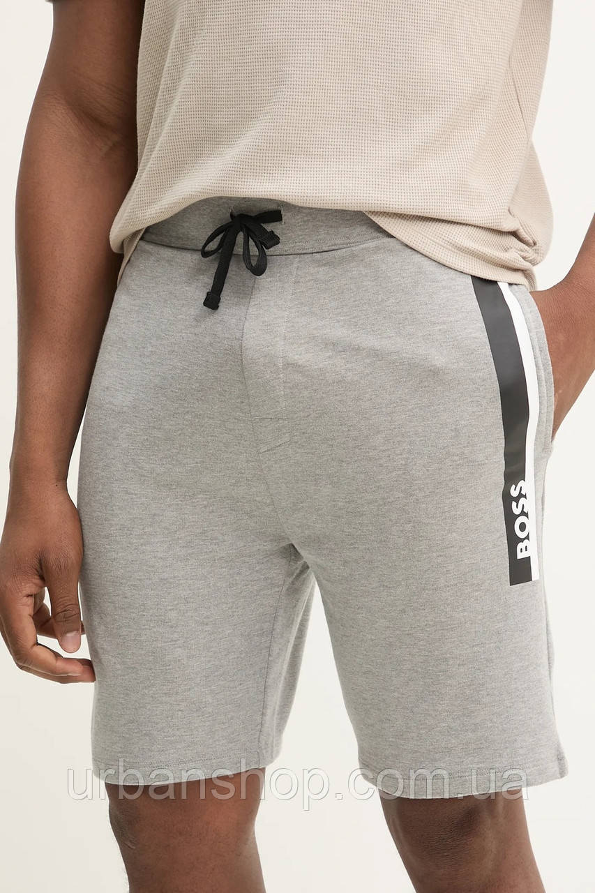 Urbanshop com ua Бавовняні шорти BOSS чоловічі колір сірий 50540630 РОЗМІРИ ЗАПИТУЙТЕ