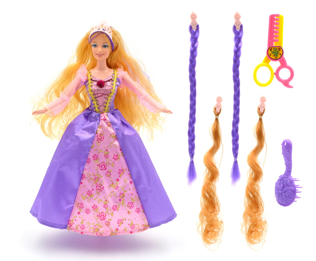 Лялька Jinni 83175 з кісками та аксесуарами для волосся, фото 1