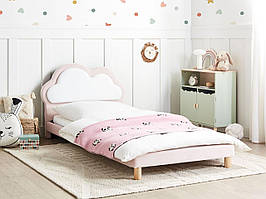 Дитяче ліжечко Хмарка Велюр MAZOU 90 x 200 см Рожевий