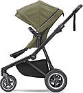 Дитяча коляска з люлькою Thule Sleek (Soft Green on Black) 11000030 (TH 11000030), фото 3