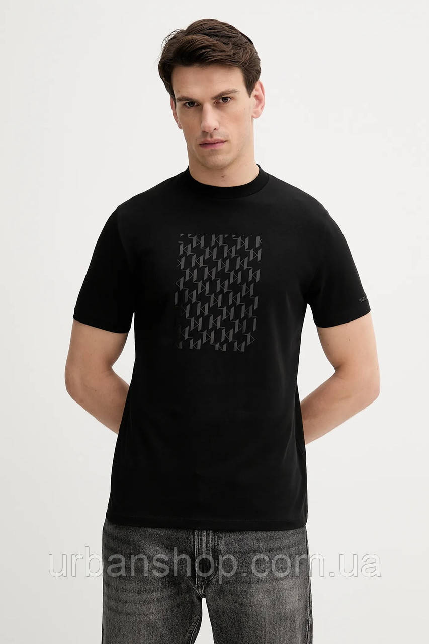 Urbanshop com ua Футболка Karl Lagerfeld колір чорний з принтом 553235.755037 РОЗМІРИ ЗАПИТУЙТЕ