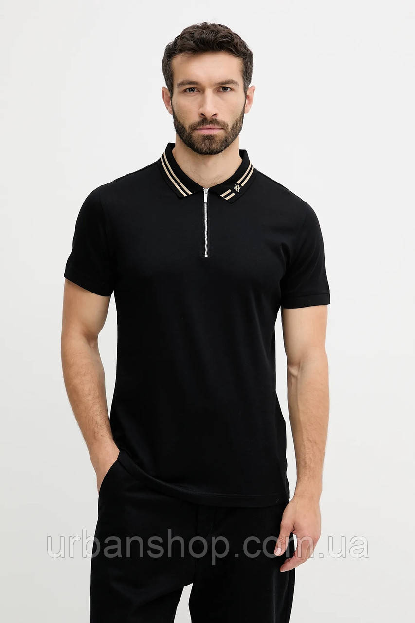 Urbanshop com ua Бавовняне поло Karl Lagerfeld колір чорний однотонне 553201.745004 РОЗМІРИ ЗАПИТУЙТЕ