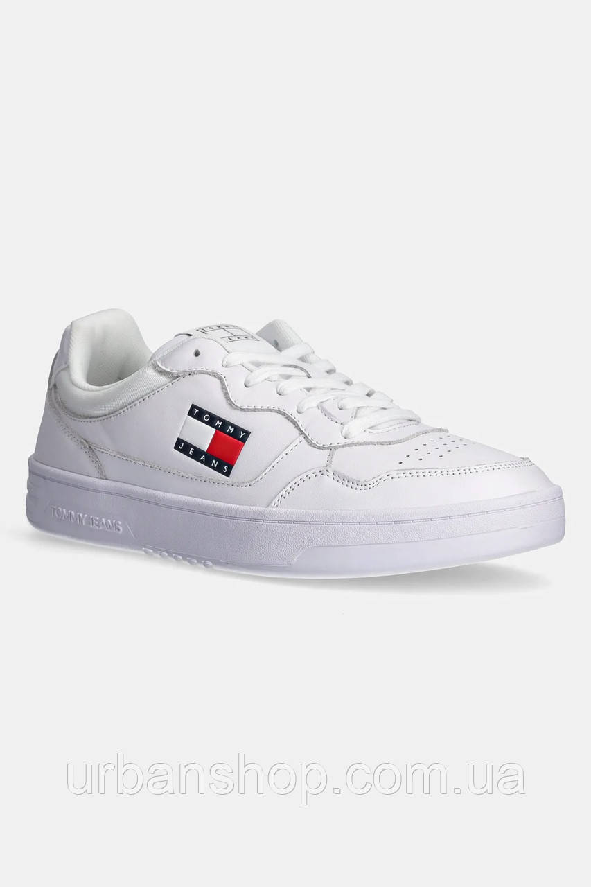 Urbanshop com ua Шкіряні кросівки Tommy Jeans TJM CUPSOLE LEATHER ESS колір чорний EM0EM01443 РОЗМІРИ