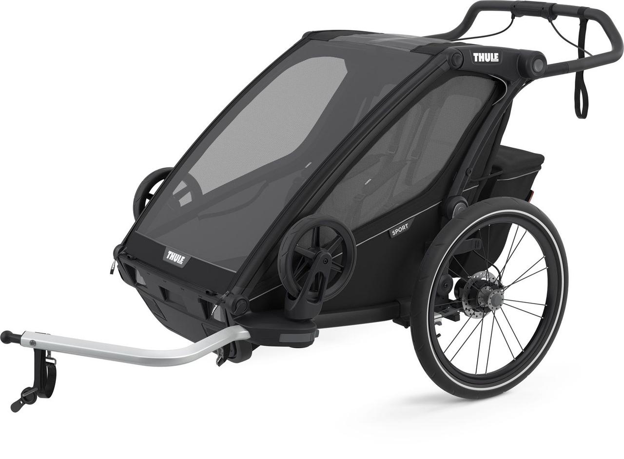 Дитяча коляска Thule Chariot Sport Double (Midnight Black) 10201023 (TH 10201023), фото 1