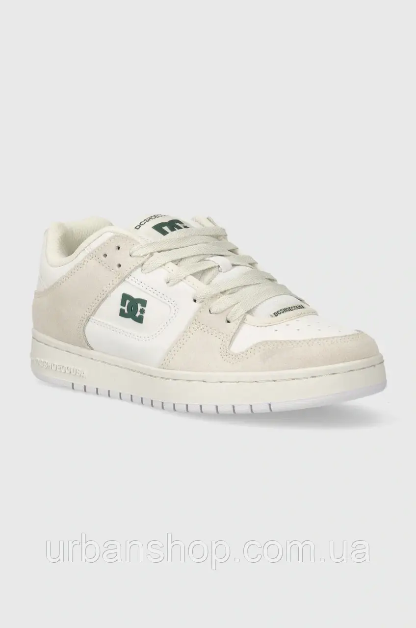 Urbanshop com ua Шкіряні кросівки DC колір бежевий РОЗМІРИ ЗАПИТУЙТЕ