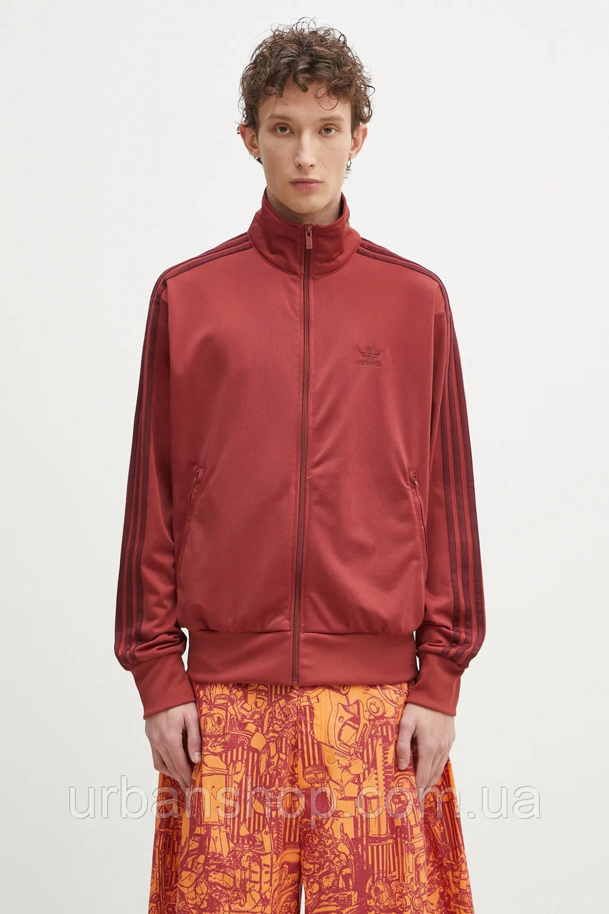 Urbanshop com ua Кофта adidas Originals Firebird Tracktop чоловіча колір бордовий з аплікацією JP2545 РОЗМІРИ