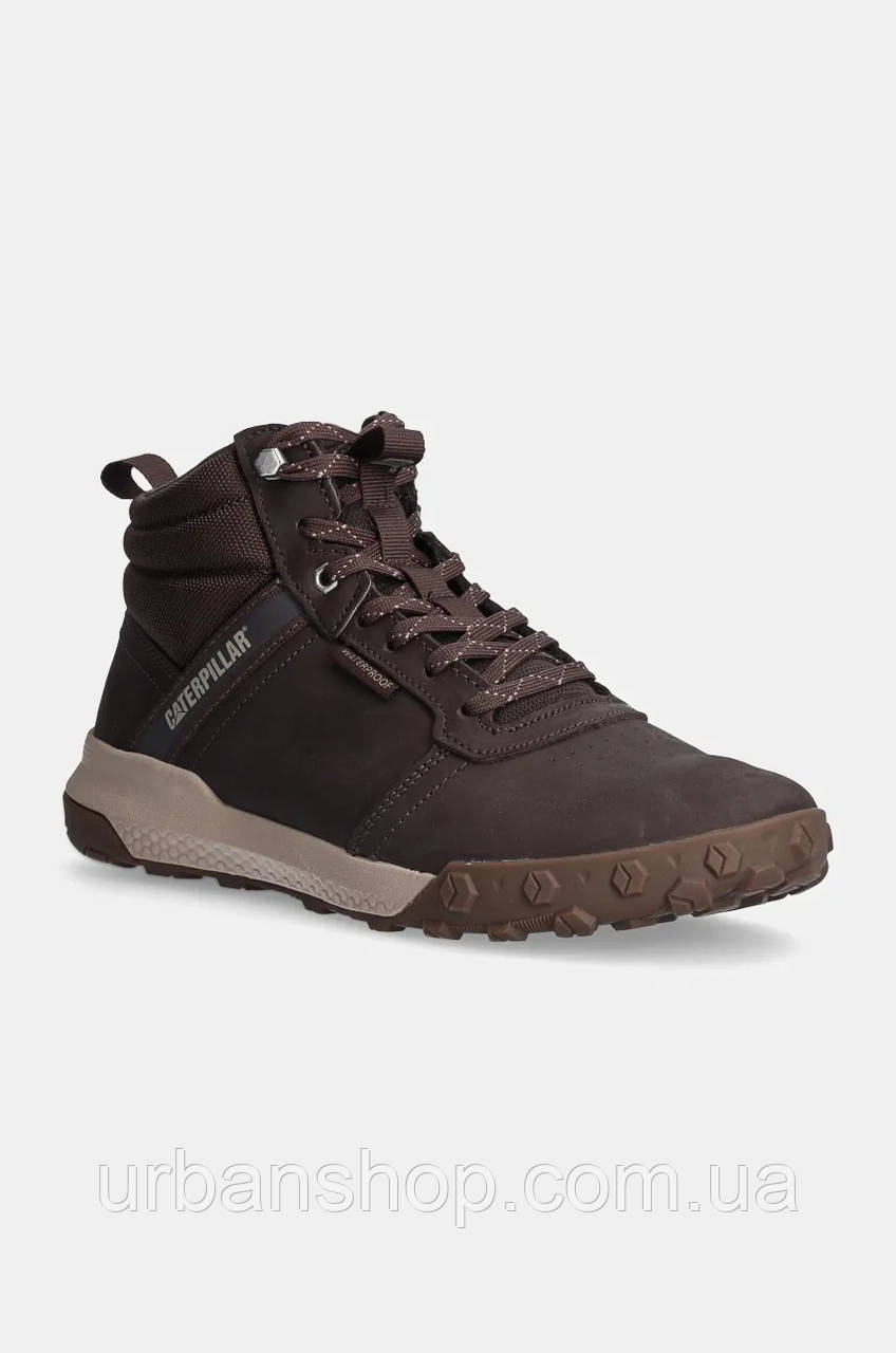 Urbanshop com ua Черевики з нубуку Caterpillar HEX READY MID WP колір коричневий P726104 РОЗМІРИ ЗАПИТУЙТЕ