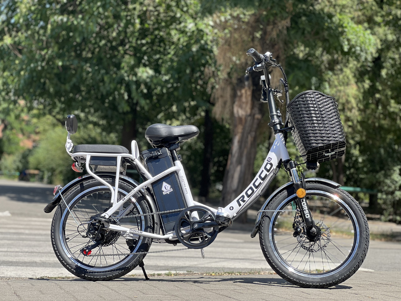 Електровелосипед 20" Corso ROCCO RC-04165 500W 48V 20Ah білий, фото 1