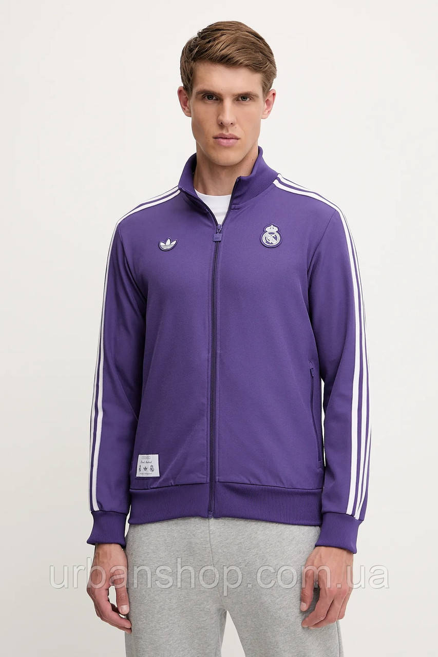 Urbanshop com ua Кофта adidas Originals REAL ICON TT колір фіолетовий візерунок JF2582 РОЗМІРИ ЗАПИТУЙТЕ