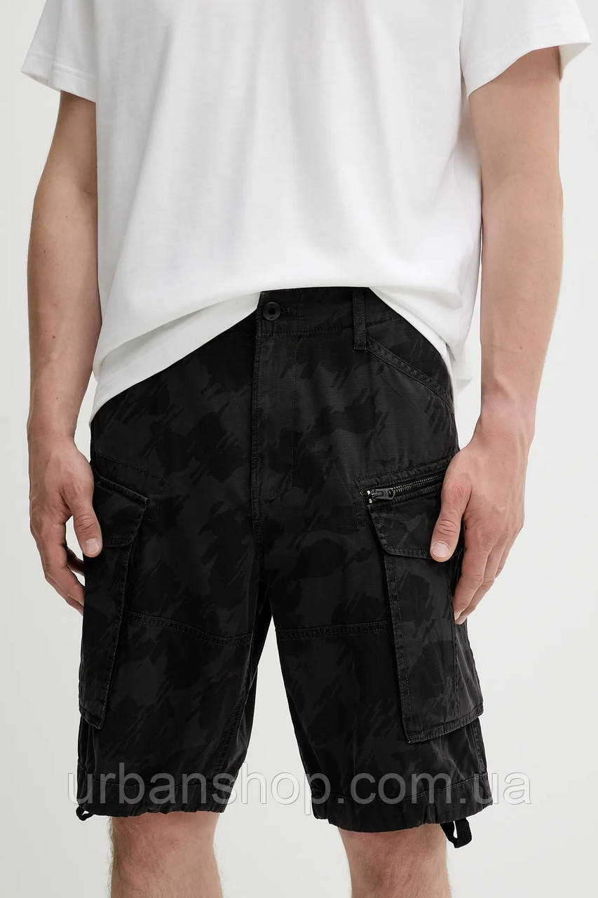 Urbanshop com ua Бавовняні шорти G-Star чоловічі колір чорний D08566-D955 РОЗМІРИ ЗАПИТУЙТЕ, фото 1