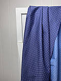 Котон поплін Синій квітка, фото 3