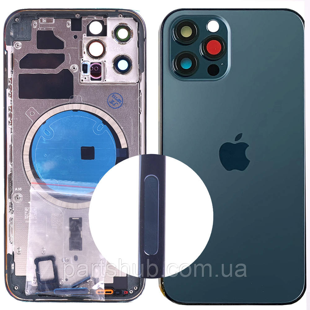 Корпус Apple iPhone 12 Pro (синій оригінал Китай US), фото 1