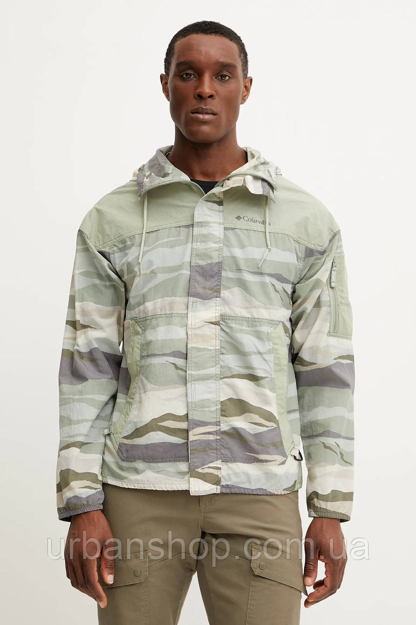 Urbanshop com ua Куртка outdoor Columbia Challenger Novelty Windbreaker колір зелений 2116981 РОЗМІРИ