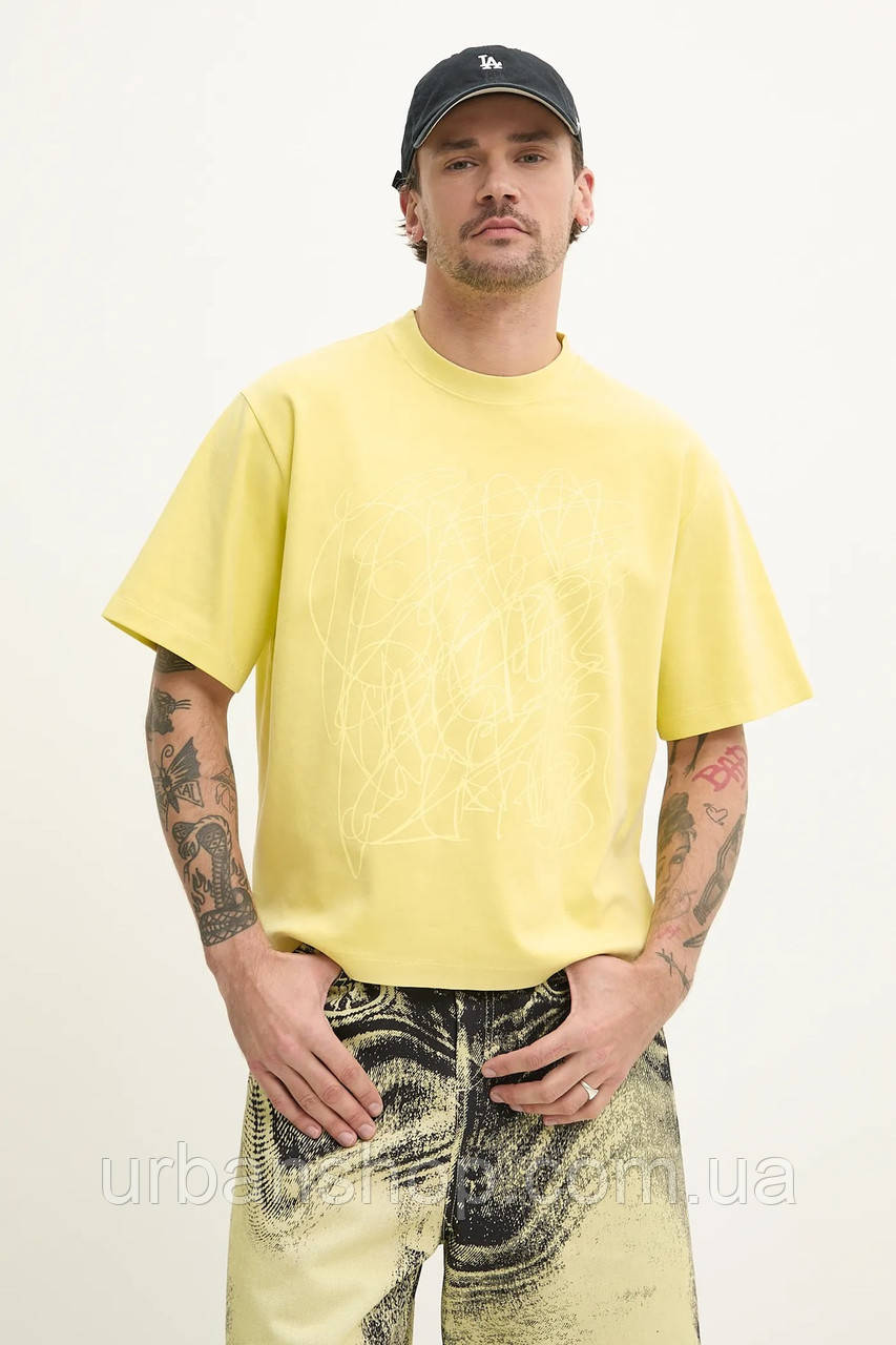 Urbanshop com ua Бавовняна футболка CAMPERLAB чоловіча колір зелений з принтом AU00020.004 РОЗМІРИ ЗАПИТУЙТЕ