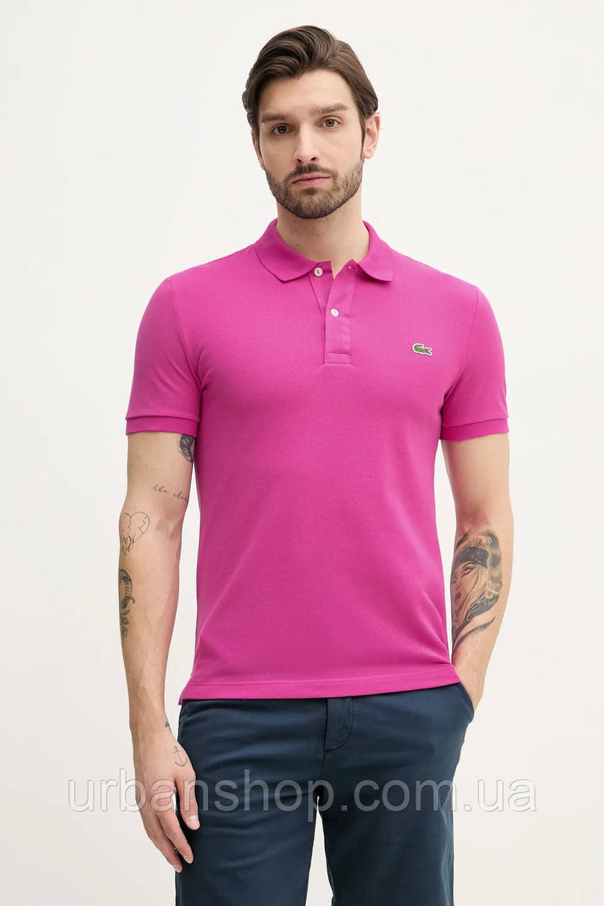 Urbanshop com ua Бавовняне поло Lacoste колір білий однотонне PH4012 РОЗМІРИ ЗАПИТУЙТЕ
