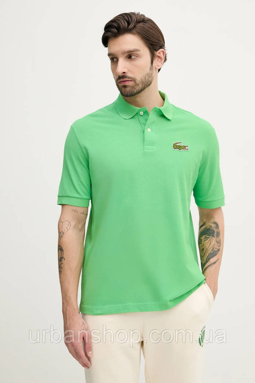 Urbanshop com ua Бавовняне поло Lacoste колір зелений з аплікацією PH2751 РОЗМІРИ ЗАПИТУЙТЕ