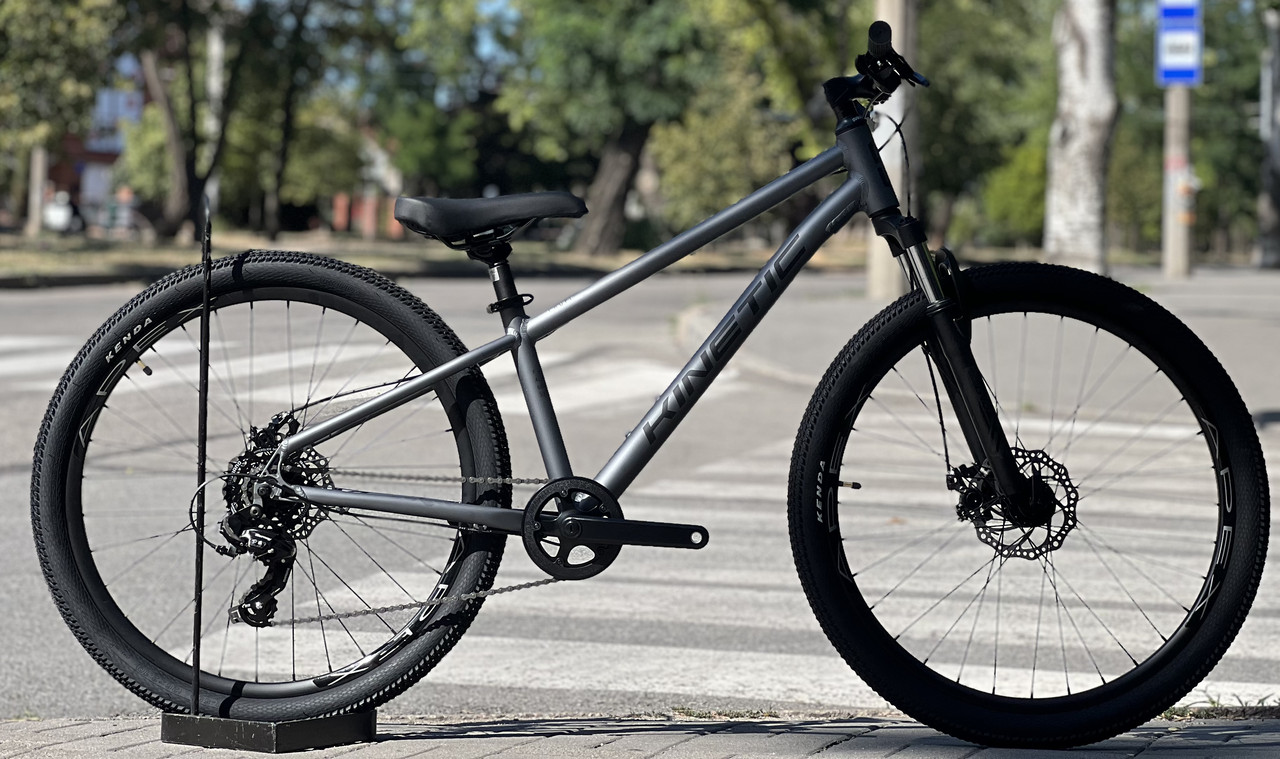 Велосипед гірський спортивний Kinetic Profi 26" на зріст 132-148 см графітовий матовий, фото 1