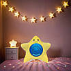 Дитячий нічник зірочка м’яка іграшка проєктор зоряного неба світильник для дитини LED лампа музика звук, фото 6