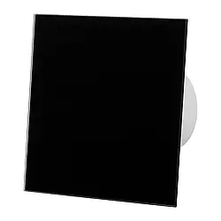 Вентилятор у ванну dRim Ø125 HS, тихий, з датчиком вологості, 140 м³/год, чорний