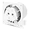 Вентилятор для ванної dRim Ø100 HS, тихий, з гігростатом, 93 м³/год, білий, фото 3