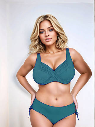 Купальник 2025 для полных FUBA 25039 морская волна(В НАЛИЧИИ ТОЛЬКО  52 54 56 58 60 УКР р-ры), фото 1