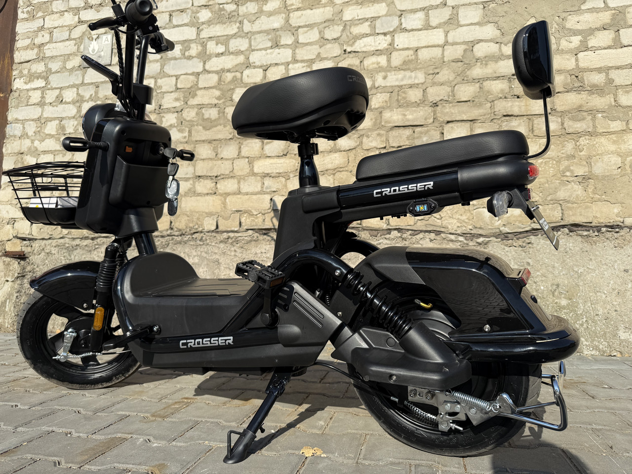 Велоскутер Crosser CR-2 60V/600W 2025 ЧОРНИЙ БЕЗ АКБ ТА ЗАРЯДНОГО, фото 1
