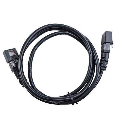 Патч-корд литий 1м U/UTP RJ45 Cat.5e чорний, фото 1