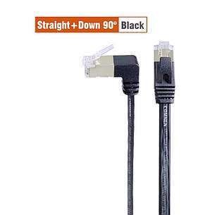 Патч-корд литий COMNEN 2м SSTP Cat7 RJ45 чорний, фото 1