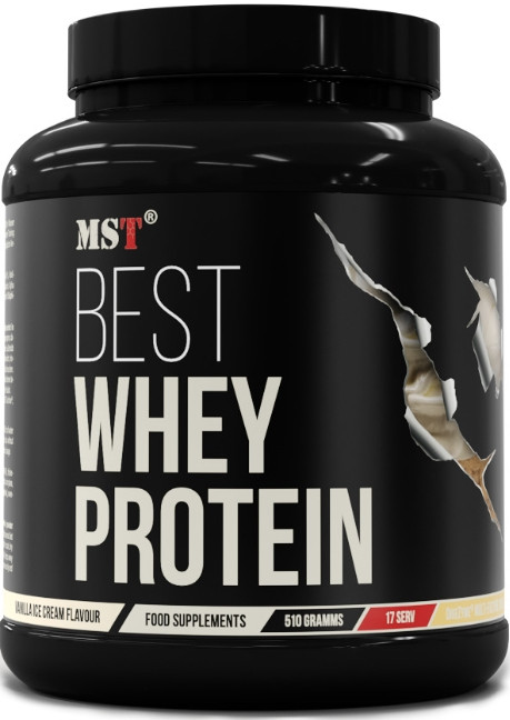 Сиворотковий протеїн MST Best Whey Protein + Enzyme 510г ваніль