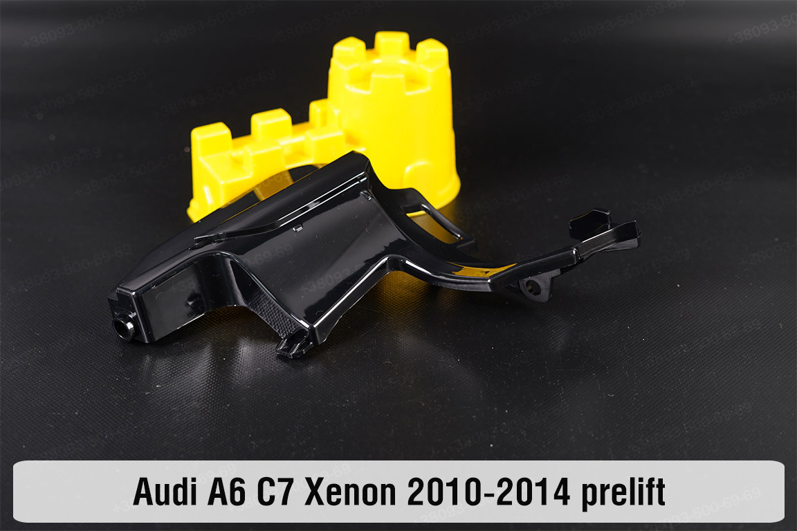 Декоративна маска під лінзу Audi A6 C7 Xenon (2010-2014) дорест ліва, фото 1