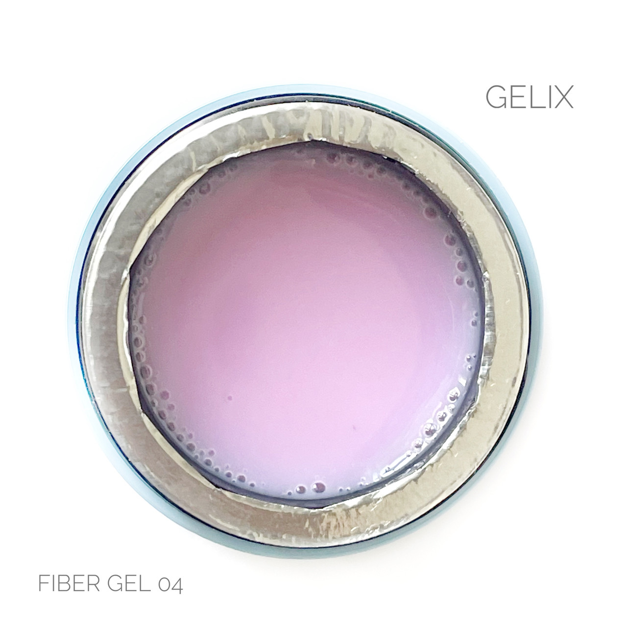Fiber gel GeliX 04 рожевий файбер гель моделюючий с волокнами, фото 1