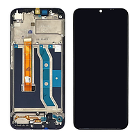 Дисплей Realme C21y / Realme C25y чорний Екран з сенсором (модуль) + рамка