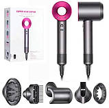 Фени з іонізацією Фен DYS 5 в 1 1600 вт для укладання, догляду за волоссям із насадками в дорогу, фото 2