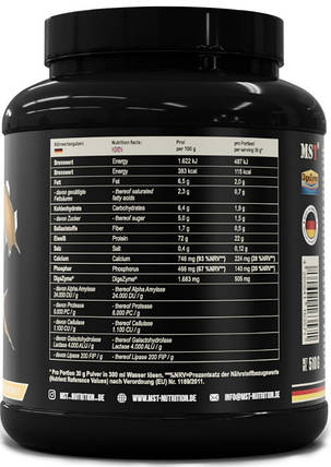 Протеїн сиворотковий MST Best Whey Protein + Enzyme 510г персик-манго, фото 2