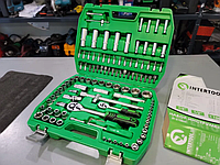 Набор инструментов с трещотками и насадками Intertool качественный набор инструментов для авто SemiPRO авто инструмент