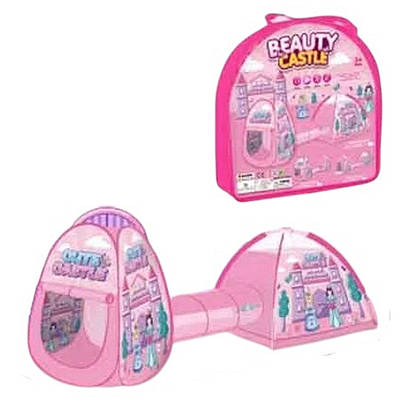 Дитячий великий ігровий будиночок із тунелем і вікнами Яскравий просторий ігровий намет із героями каркасний 320х120 см