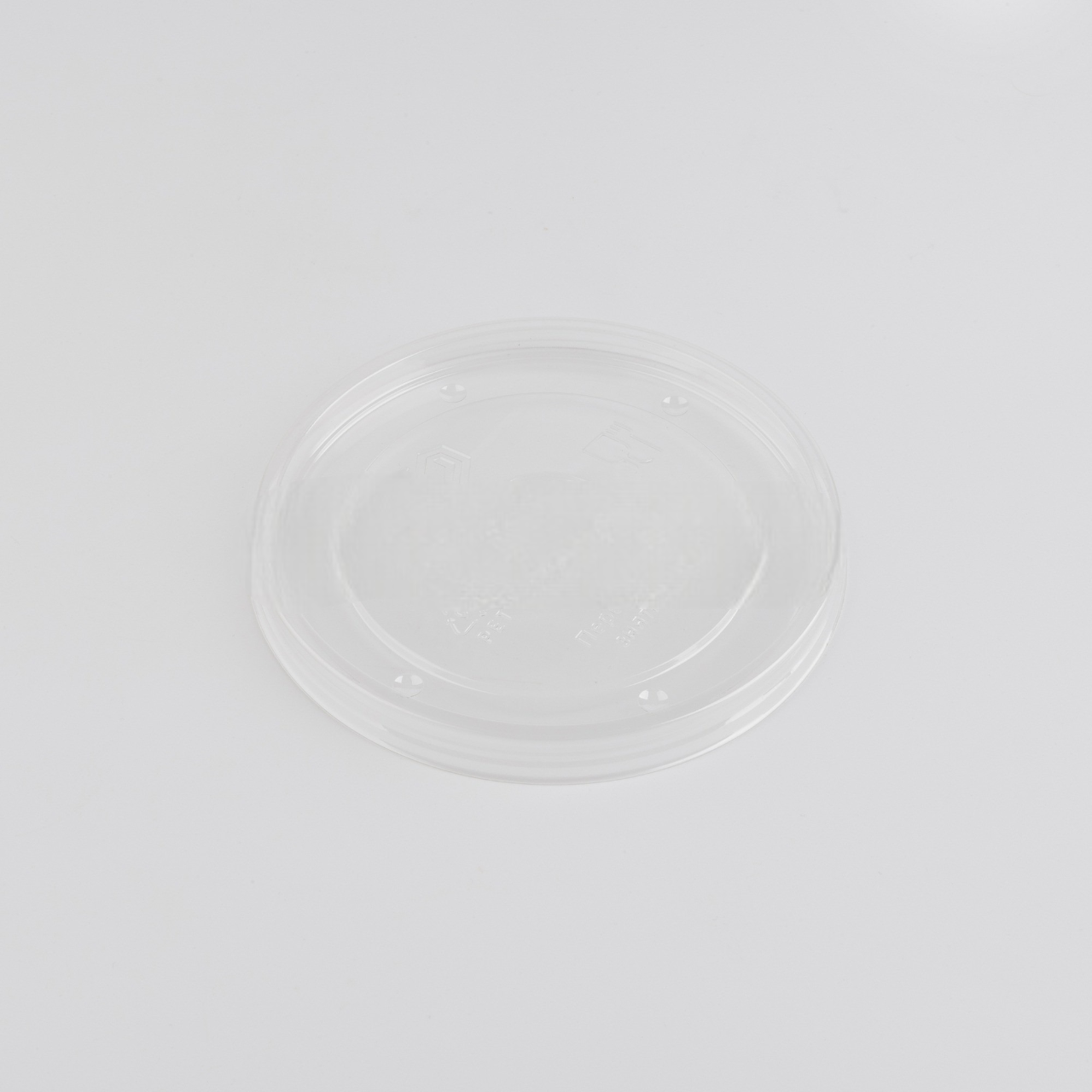 Кришка ПЕТ для контейнерів об'ємом 450 мл діаметром 97 мм, захист від протікань, упаковка для їжі, фото 1